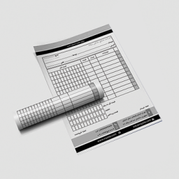  فاکتور A5 کاربن لس - چهاررنگ- دو برگی - 1000 شماره (20 دسته) 